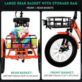 ABORON 3.0 Fat Tire Electric Trike for Senior Foldable E Bike, 500W Motorized Tricycle Adult 20" Folding 3 Wheel Electric Commute Bike Trike W/48V